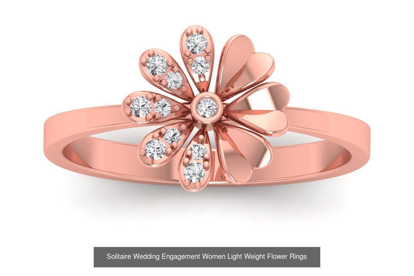 60 Solitaire Wedding Engagement Women Flower Rings Collection _12