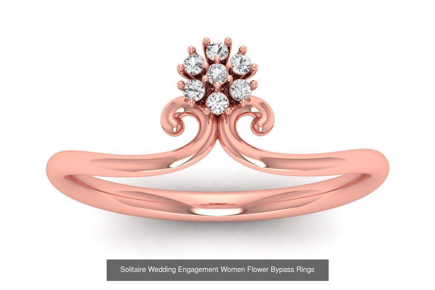 60 Solitaire Wedding Engagement Women Flower Rings Collection _18