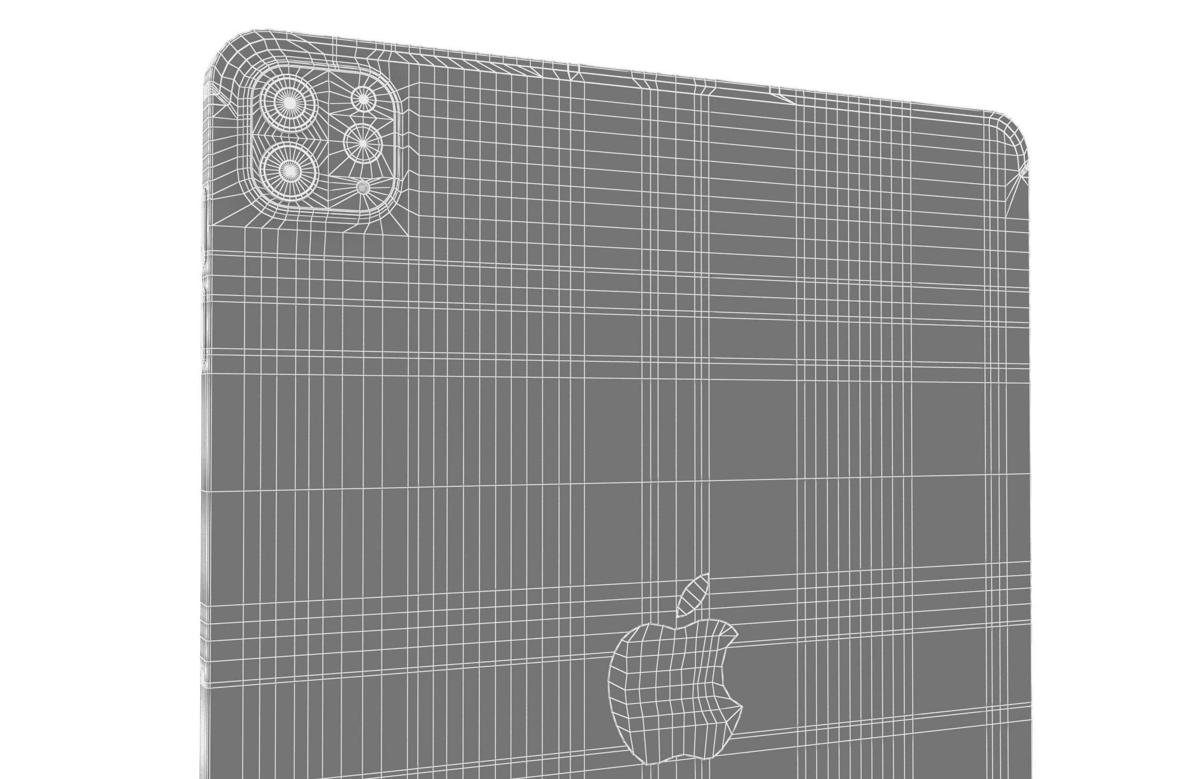 Apple iPad Pro 2022 4th Gen Silver 3D model_20