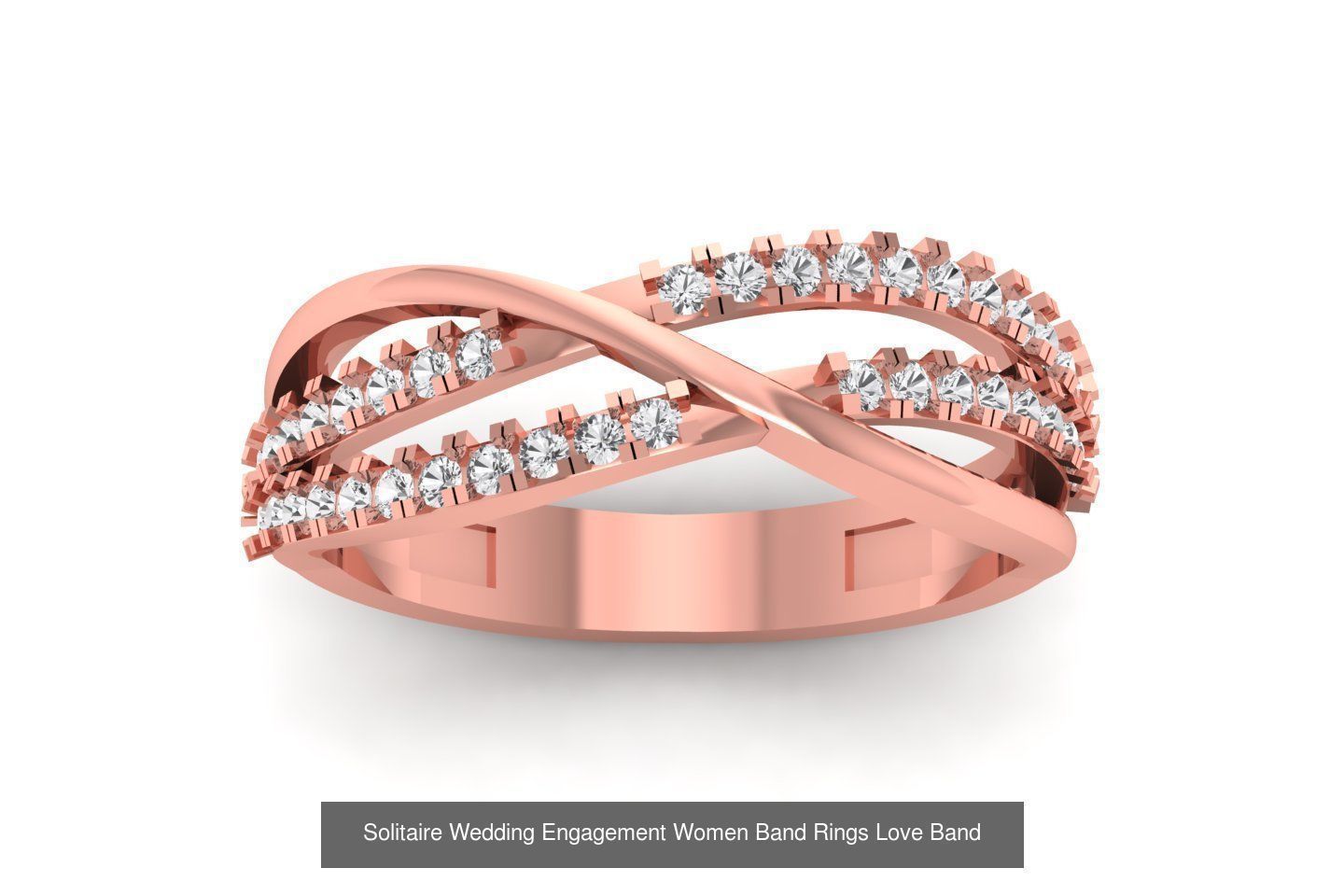 20 Solitaire Wedding Engagement Double Band Rings Collection _21