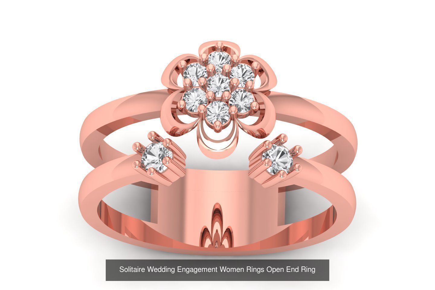 20 Solitaire Wedding Engagement Double Band Rings Collection _15