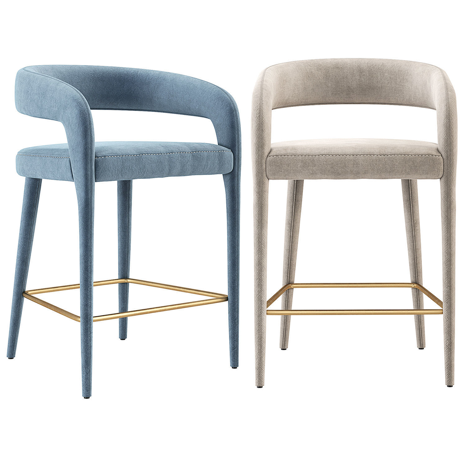 Lisette Dining Armchair CB2 3D model_1