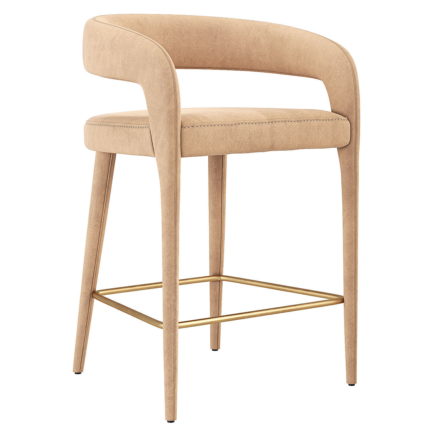 Lisette Dining Armchair CB2 3D model_5