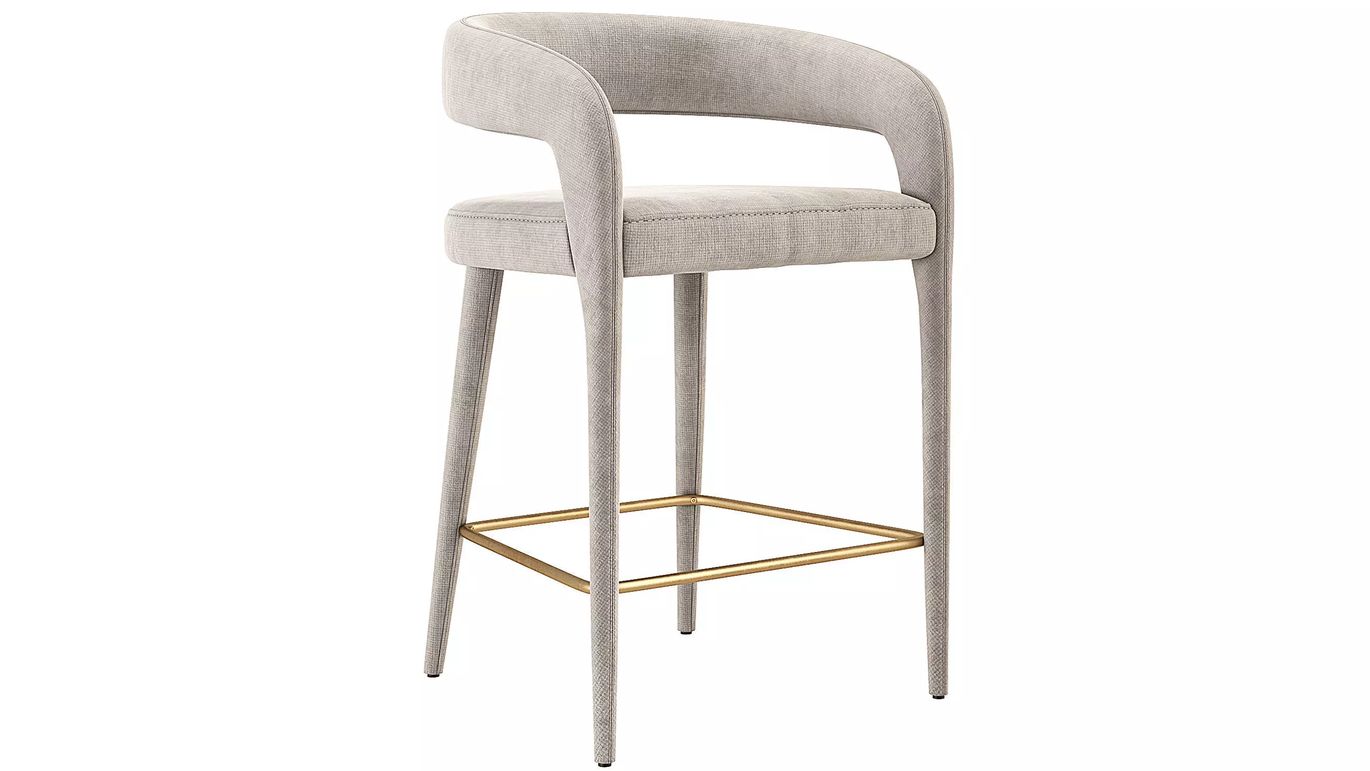 Lisette Dining Armchair CB2 3D model_0