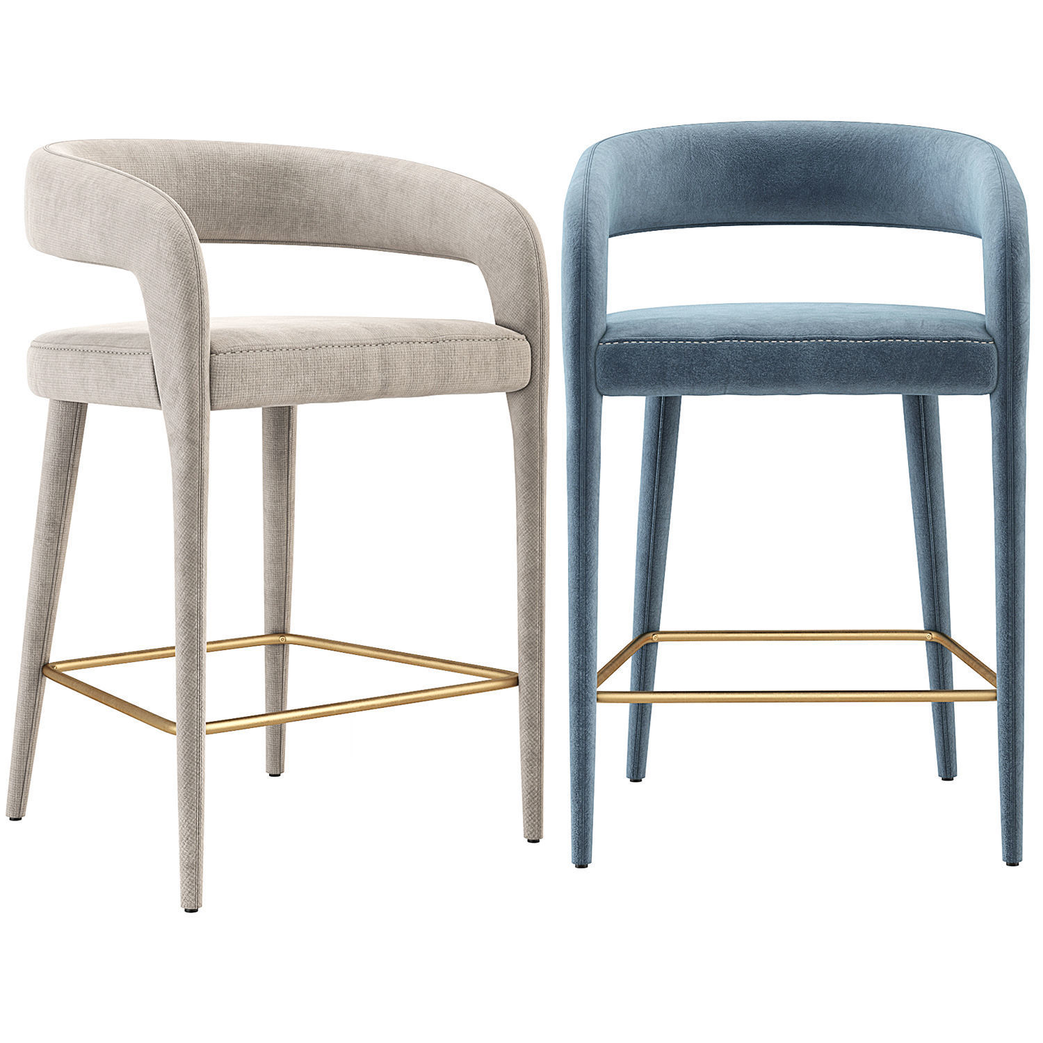 Lisette Dining Armchair CB2 3D model_3