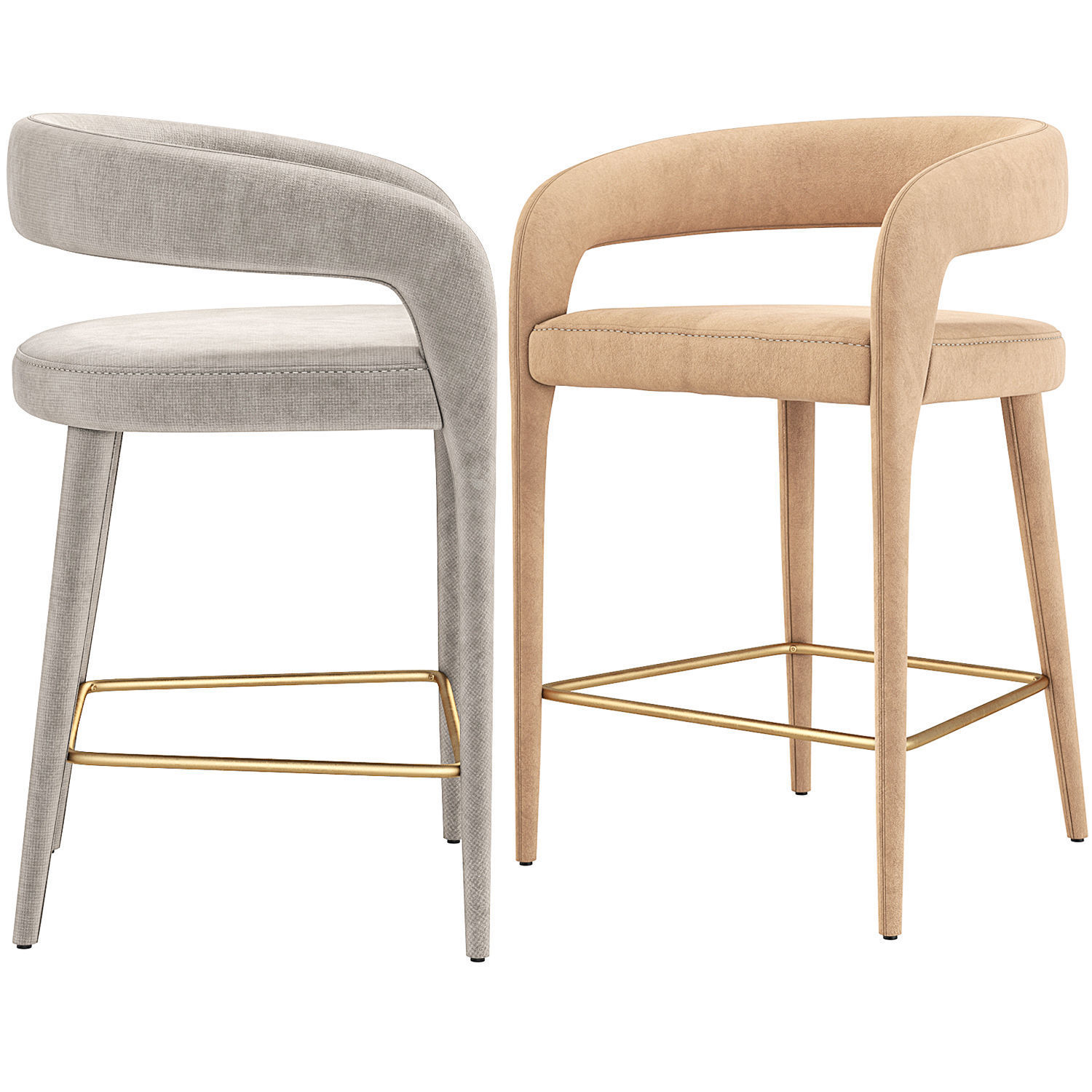 Lisette Dining Armchair CB2 3D model_2