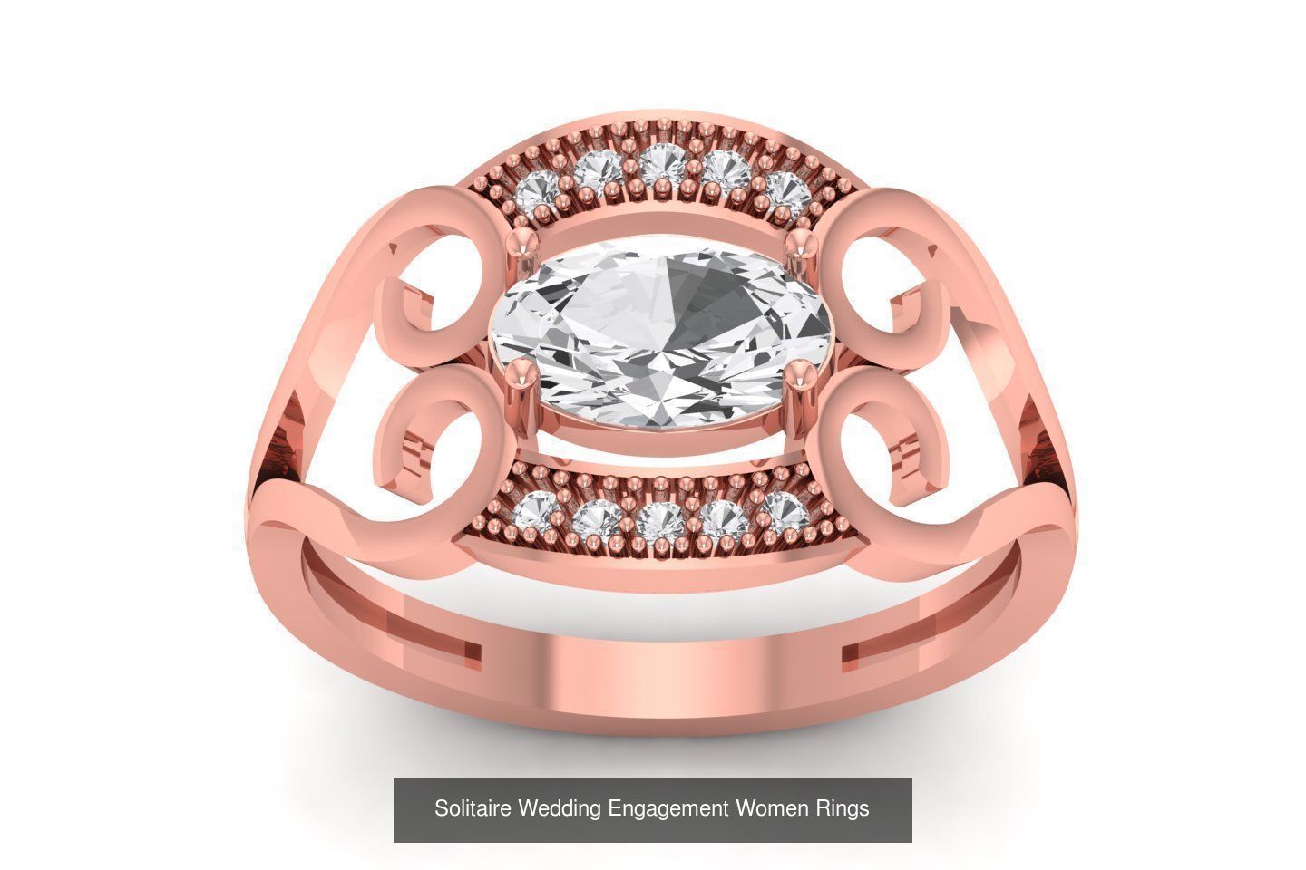 100 Solitaire Wedding Engagement Women Rings Collection _47
