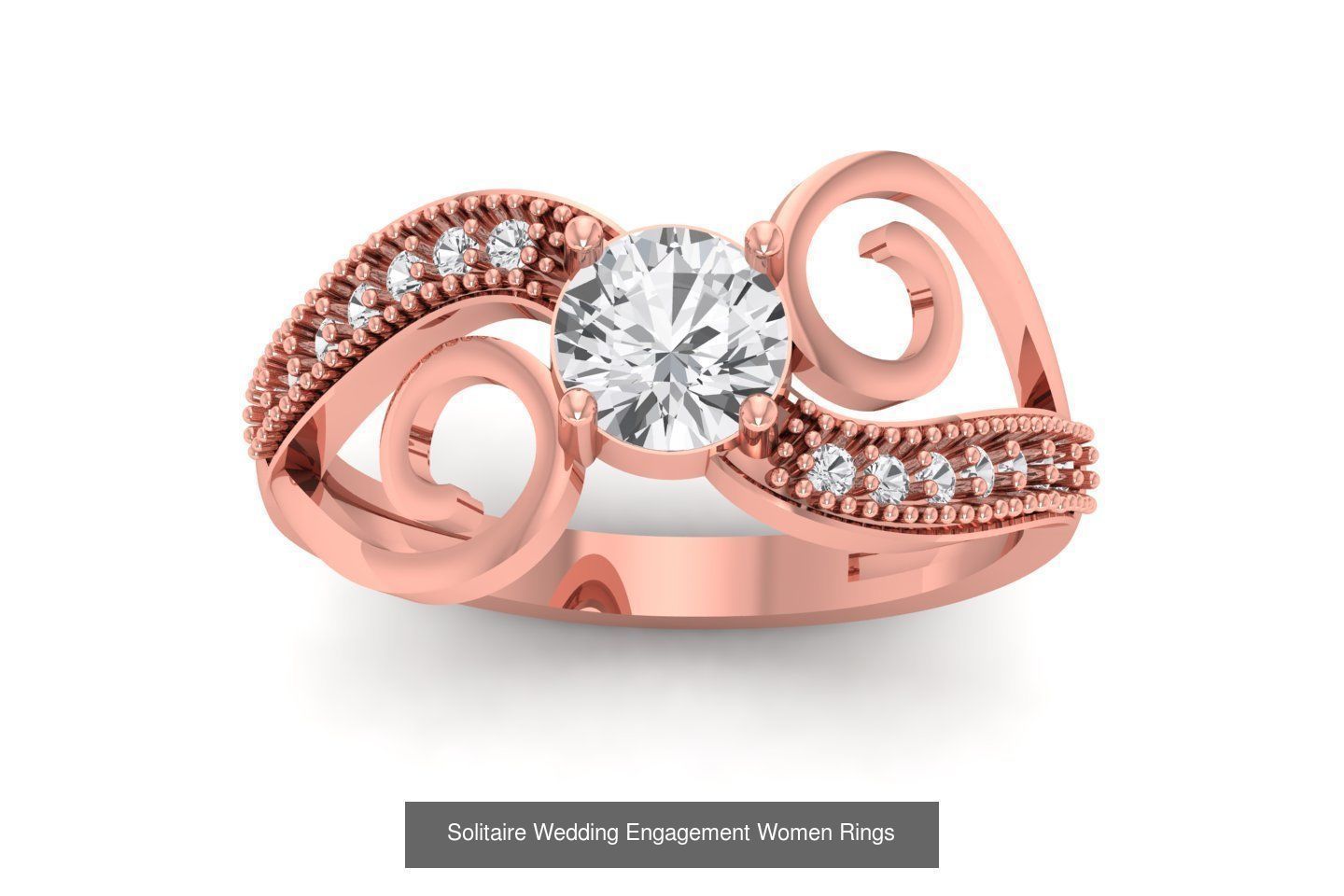 100 Solitaire Wedding Engagement Women Rings Collection _48
