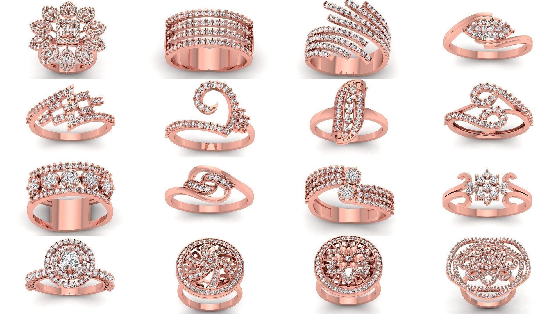 100 Solitaire Wedding Engagement Women Rings Collection _13