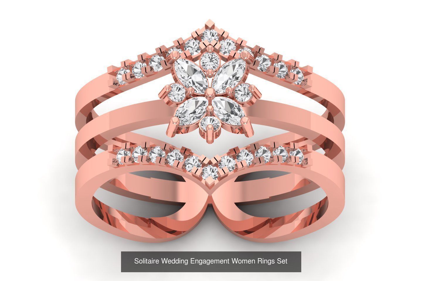 100 Solitaire Wedding Engagement Women Rings Collection _75