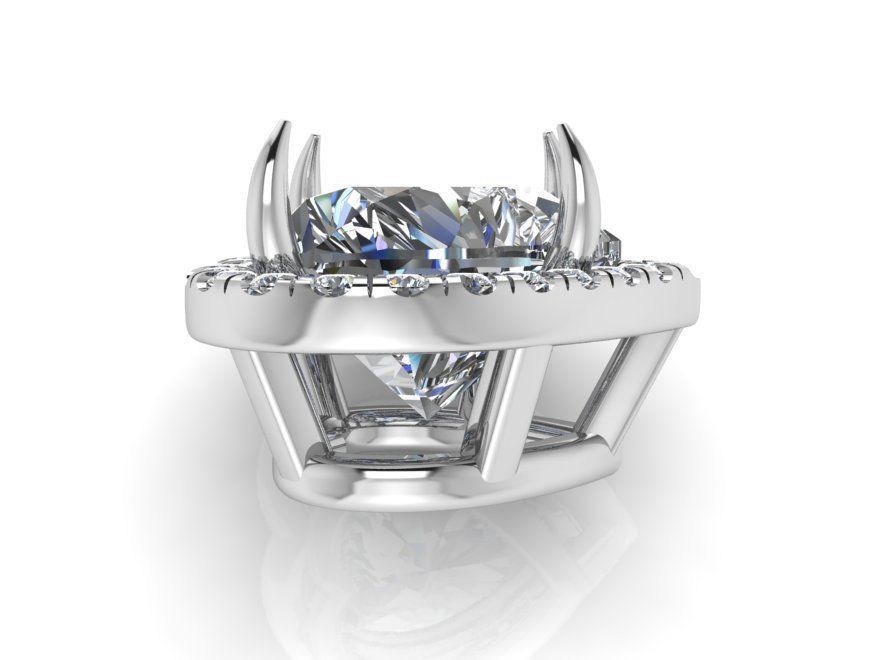 Beautiful heart pendant 2491 3D print model 3D print model_2