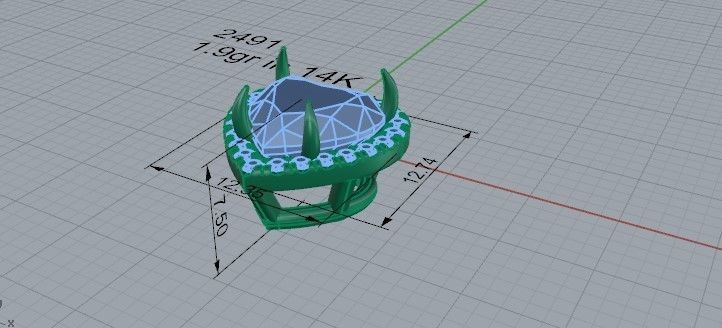 Beautiful heart pendant 2491 3D print model 3D print model_5