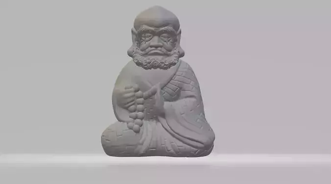 Bodhidharma Chibi 3D print model