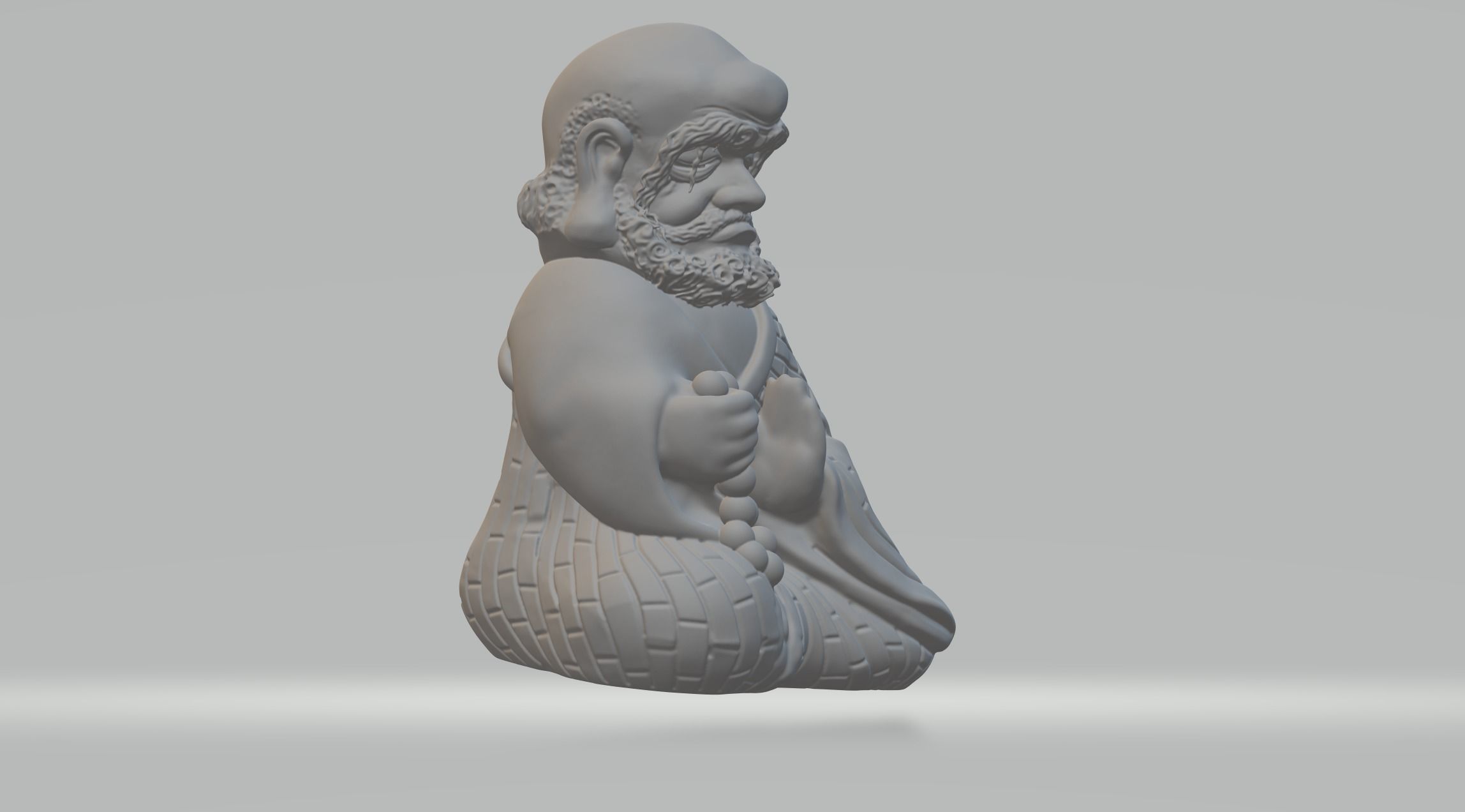 Bodhidharma Chibi 3D print model_3