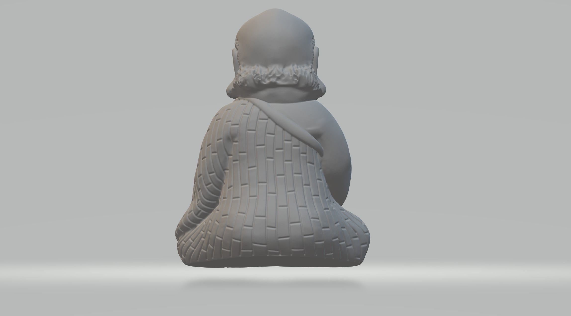 Bodhidharma Chibi 3D print model_2