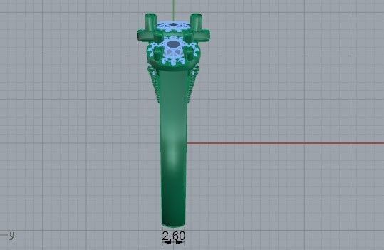 Bright 3-Stone diamond ring 2495 3D print model 3D print model_7