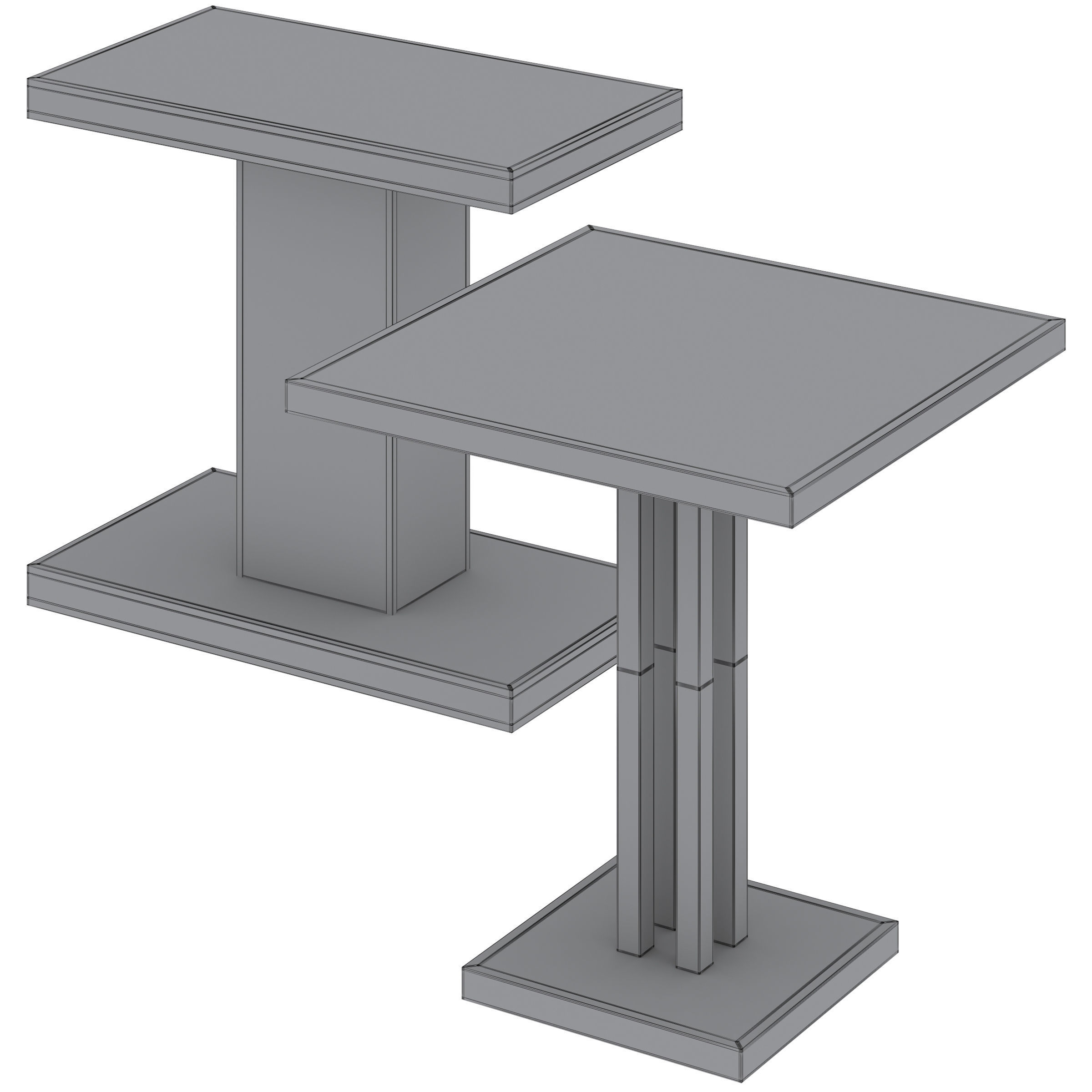 Side table PERTH and CLEEF by Frato 3D model_4