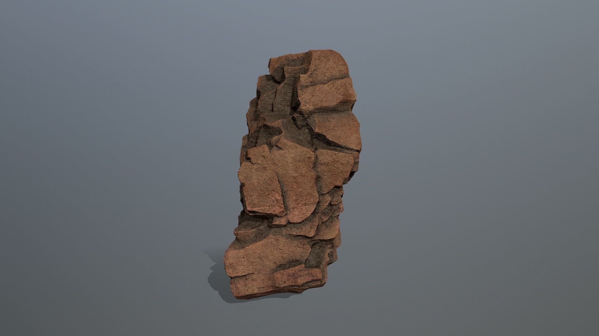 Stone rock Low-poly 3D model_11