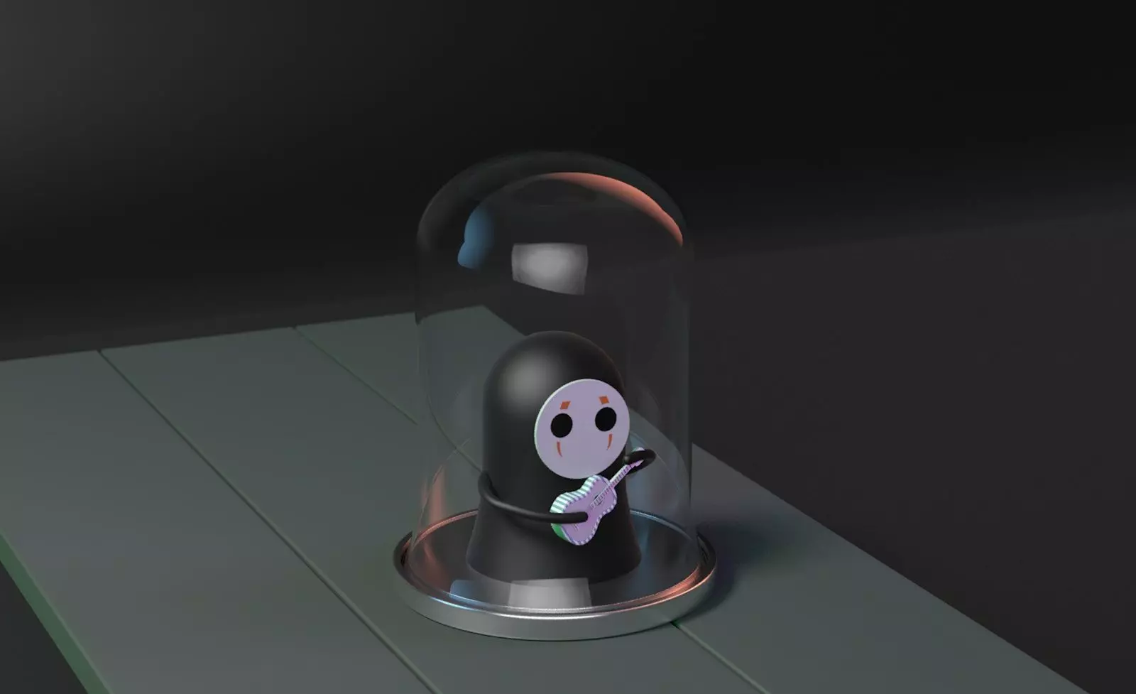 Kaonashi NoFace Faceless Planter Spirited Away Ghibli Chihiro 3D model