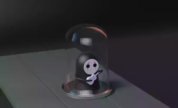 Kaonashi NoFace Faceless Planter Spirited Away Ghibli Chihiro