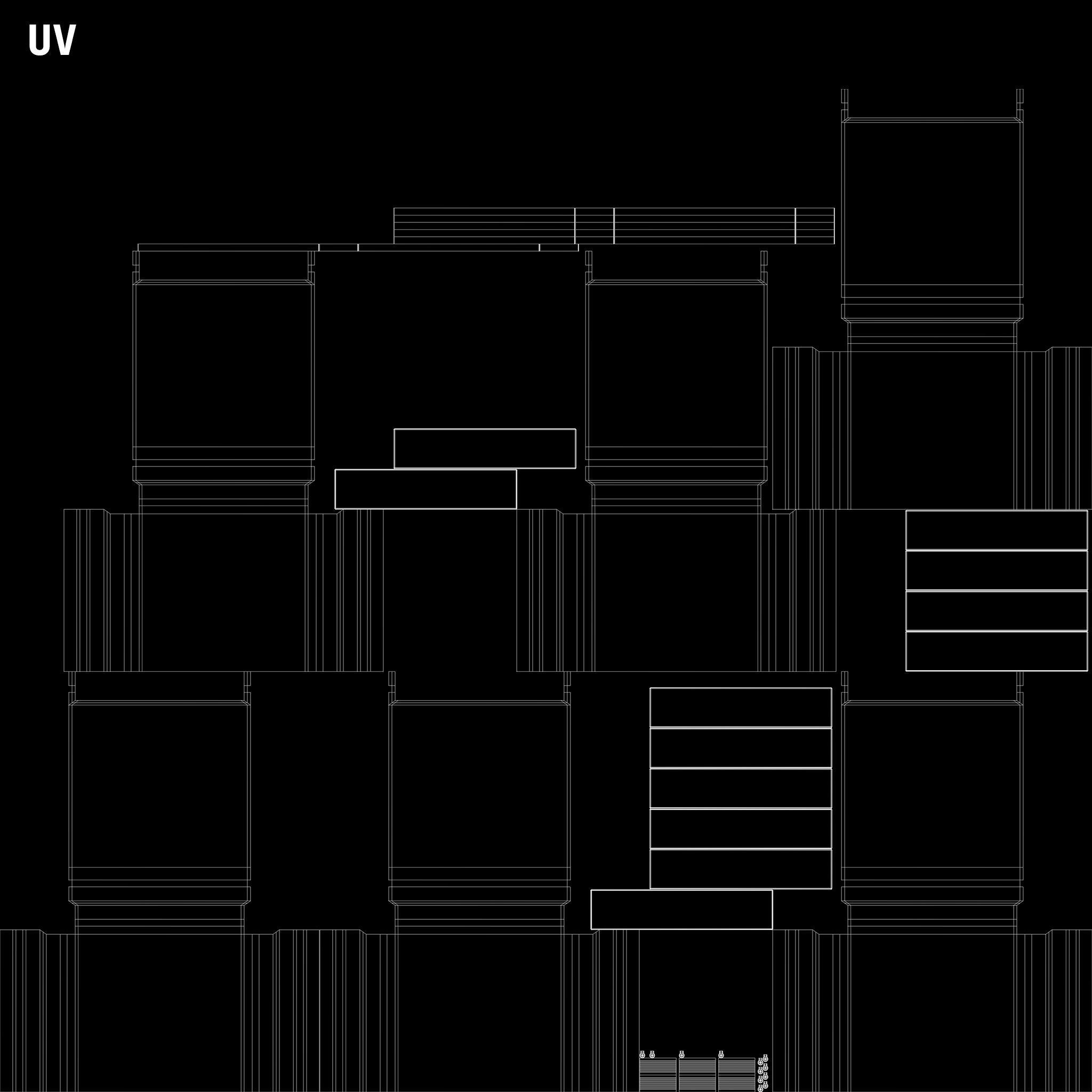Teak Desk Low-poly 3D model_33