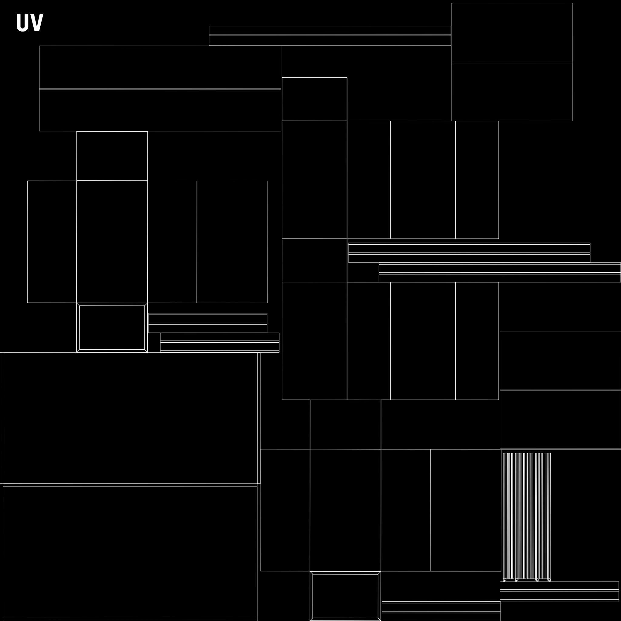 Teak Desk Low-poly 3D model_32