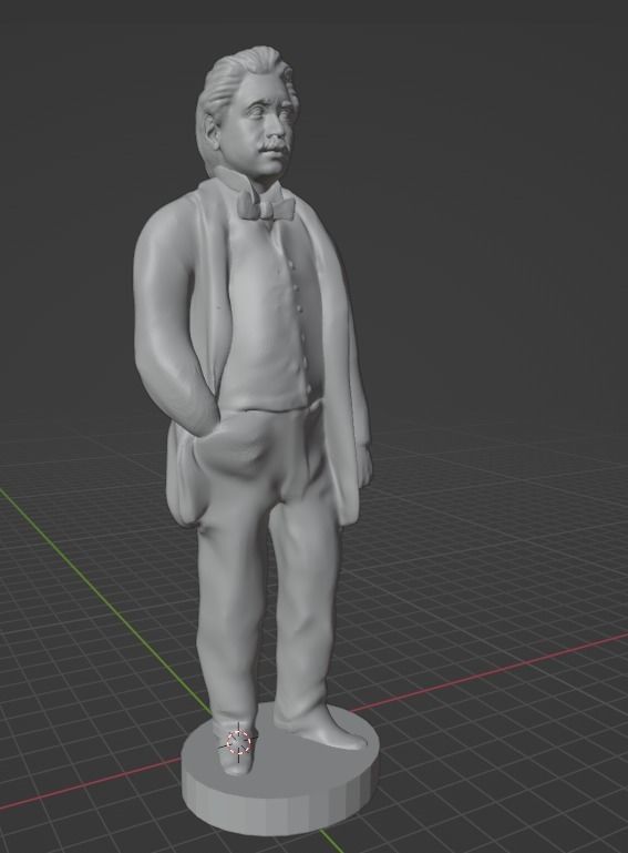 Albert Einstein 3D print model_2