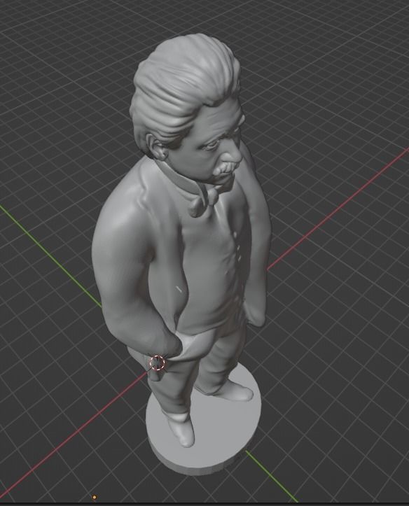 Albert Einstein 3D print model_3