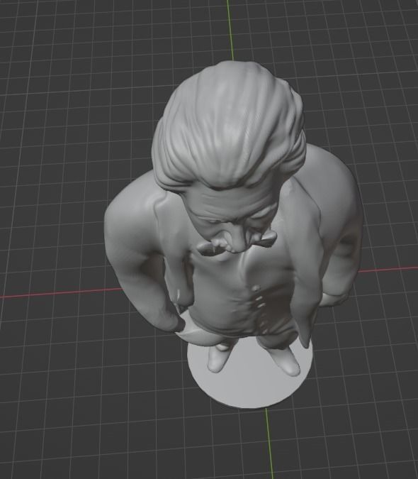 Albert Einstein 3D print model_9