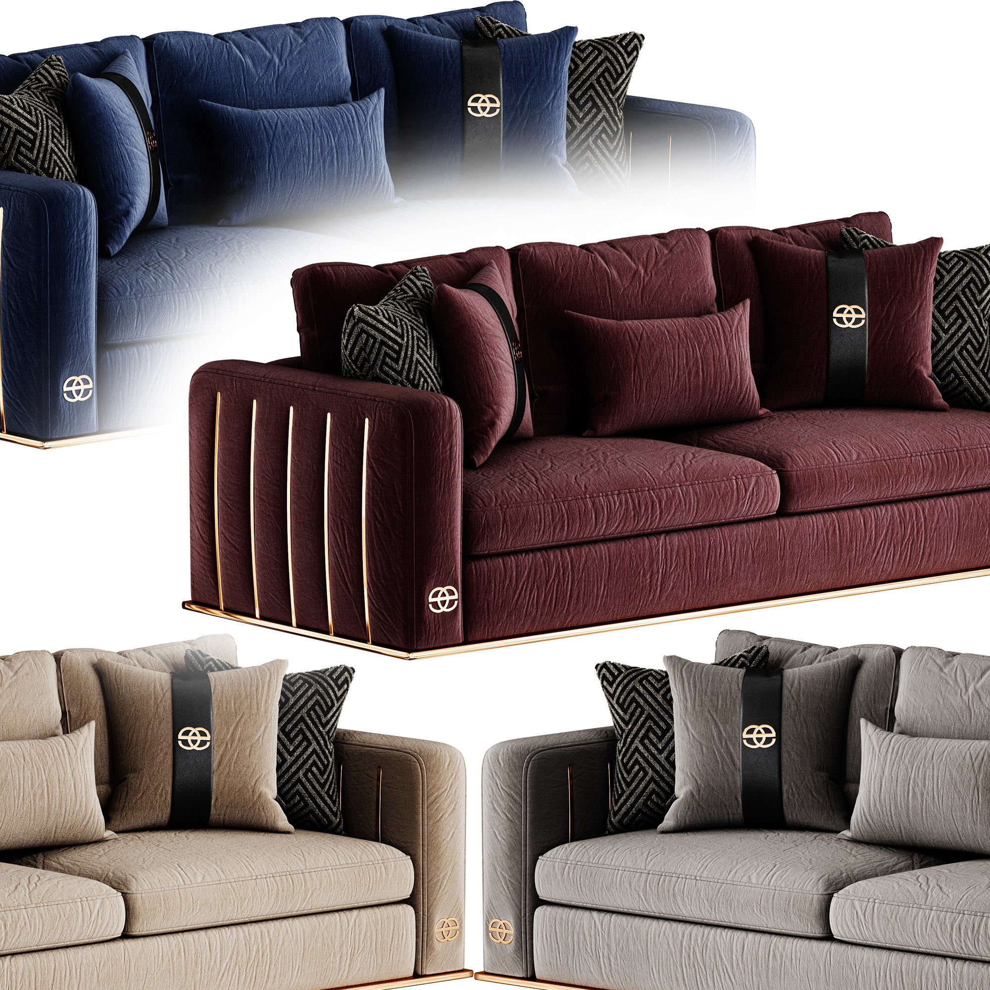 Loren Sofa 3D model_4