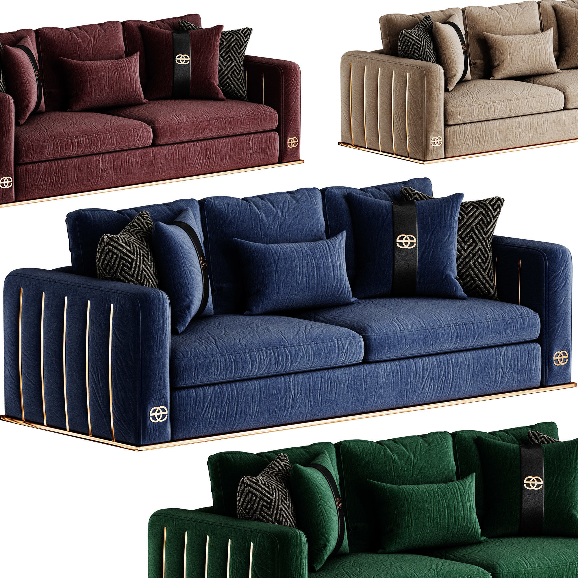 Loren Sofa 3D model_2