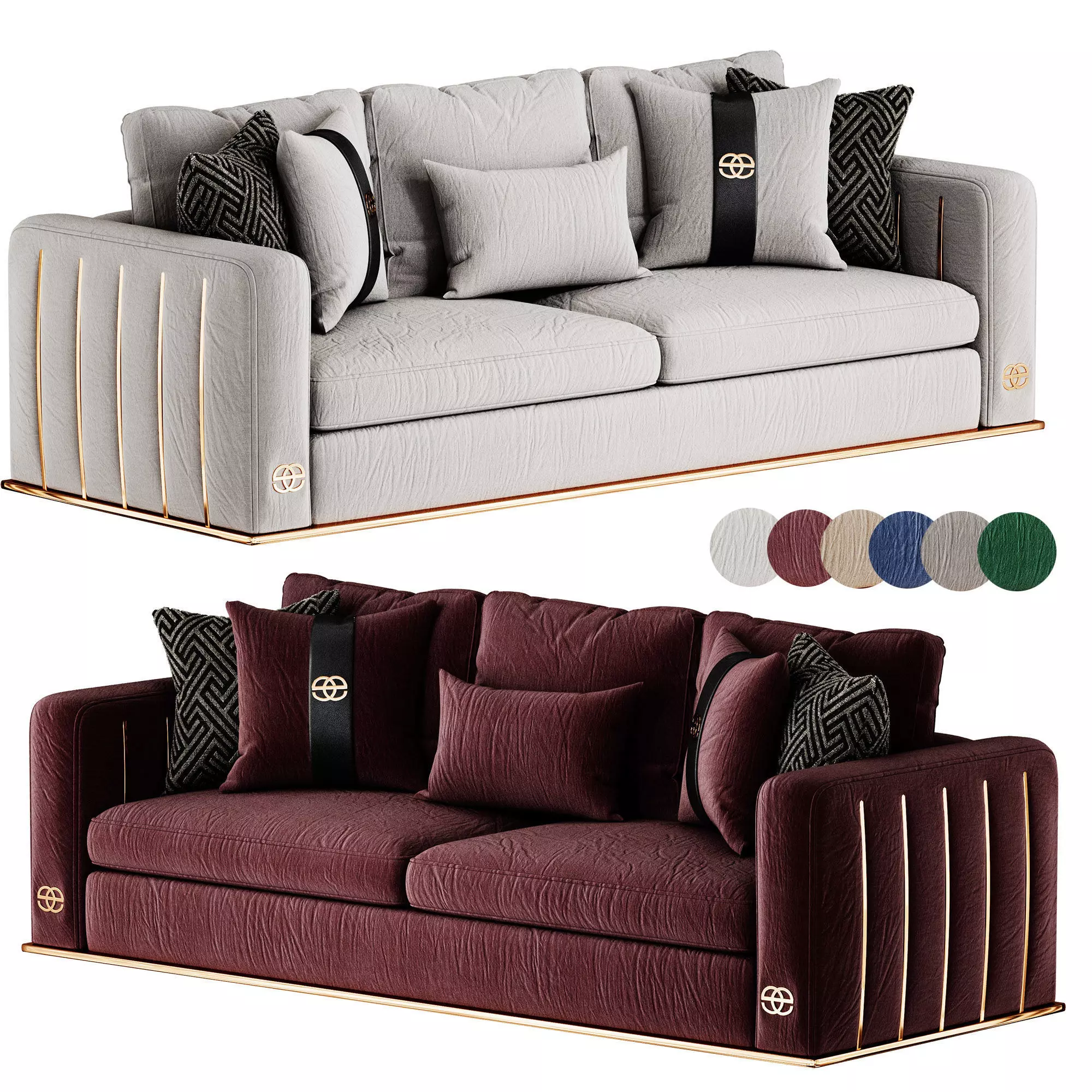 Loren Sofa 3D model_0