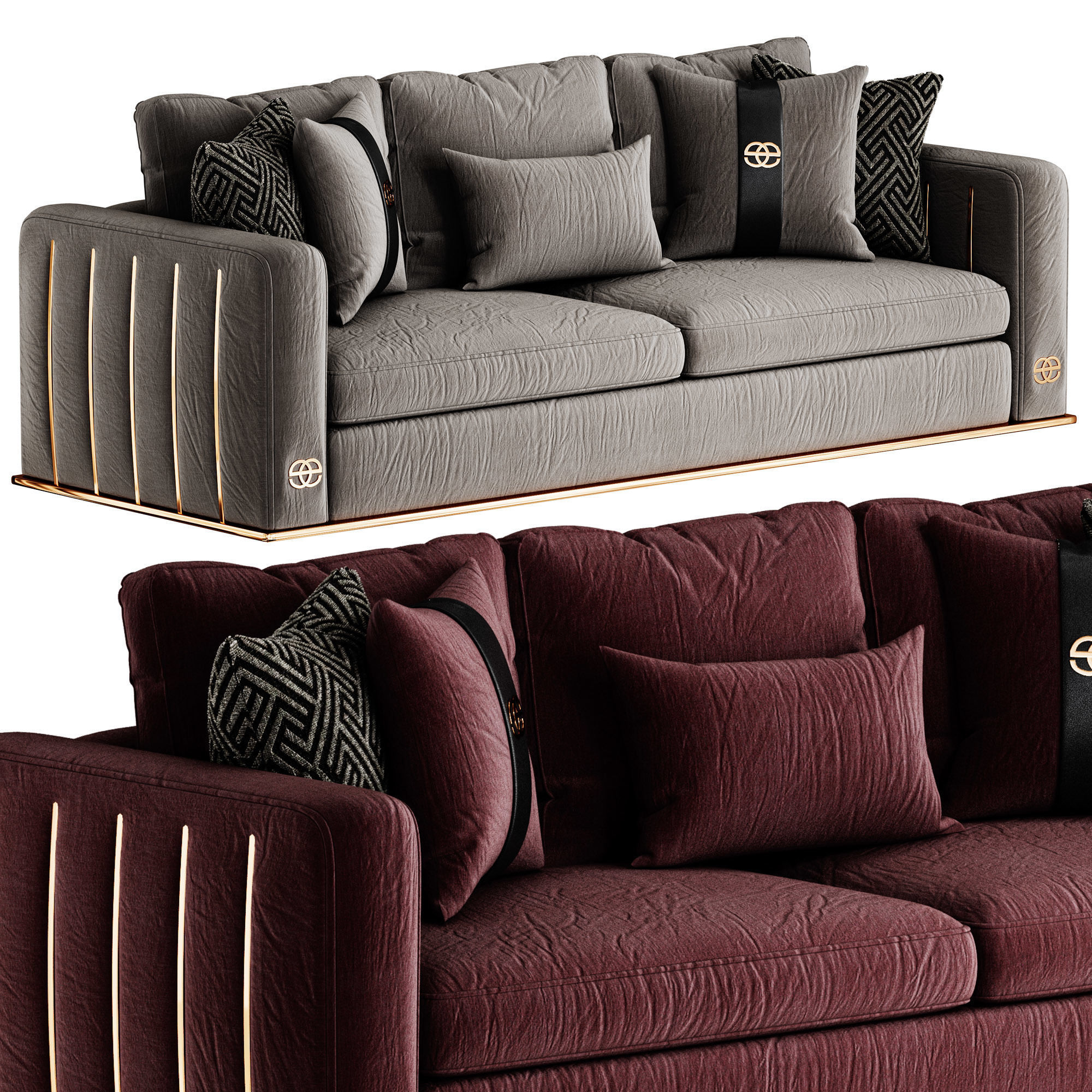 Loren Sofa 3D model_3
