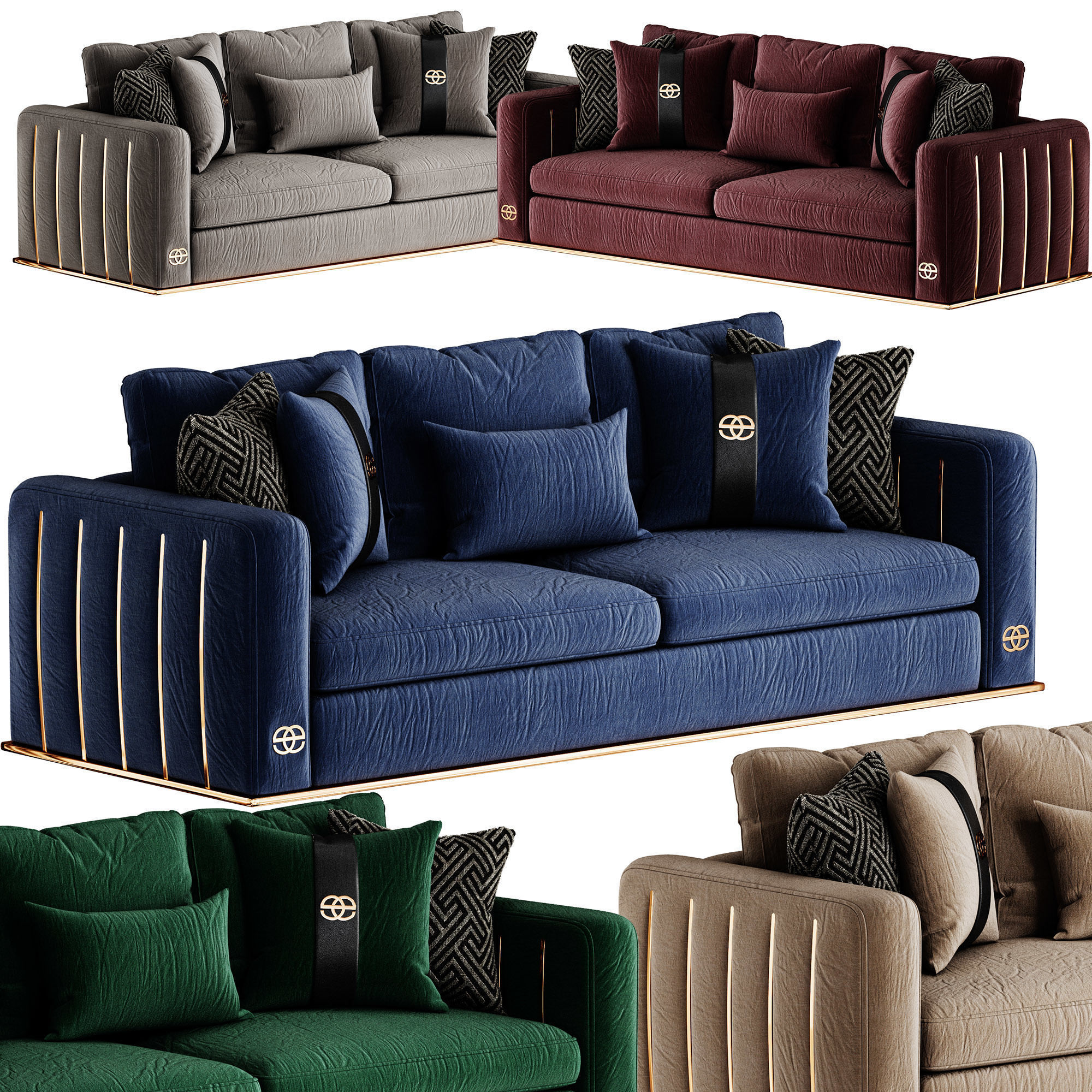 Loren Sofa 3D model_5