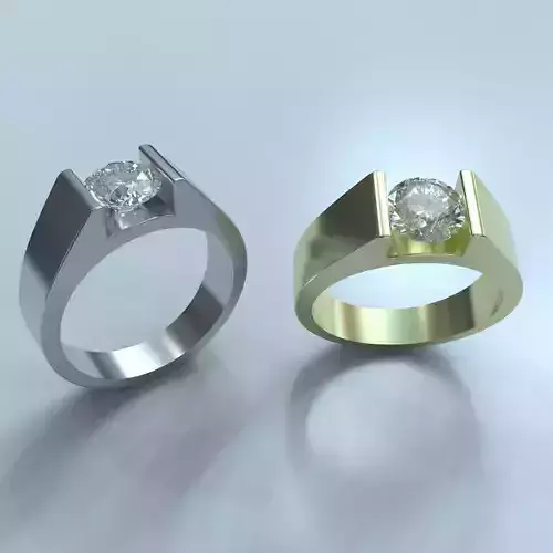 solitaire round cut diamond 3dm
