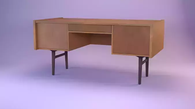 Mid-Century Teak Desk from Bartels 1960s
