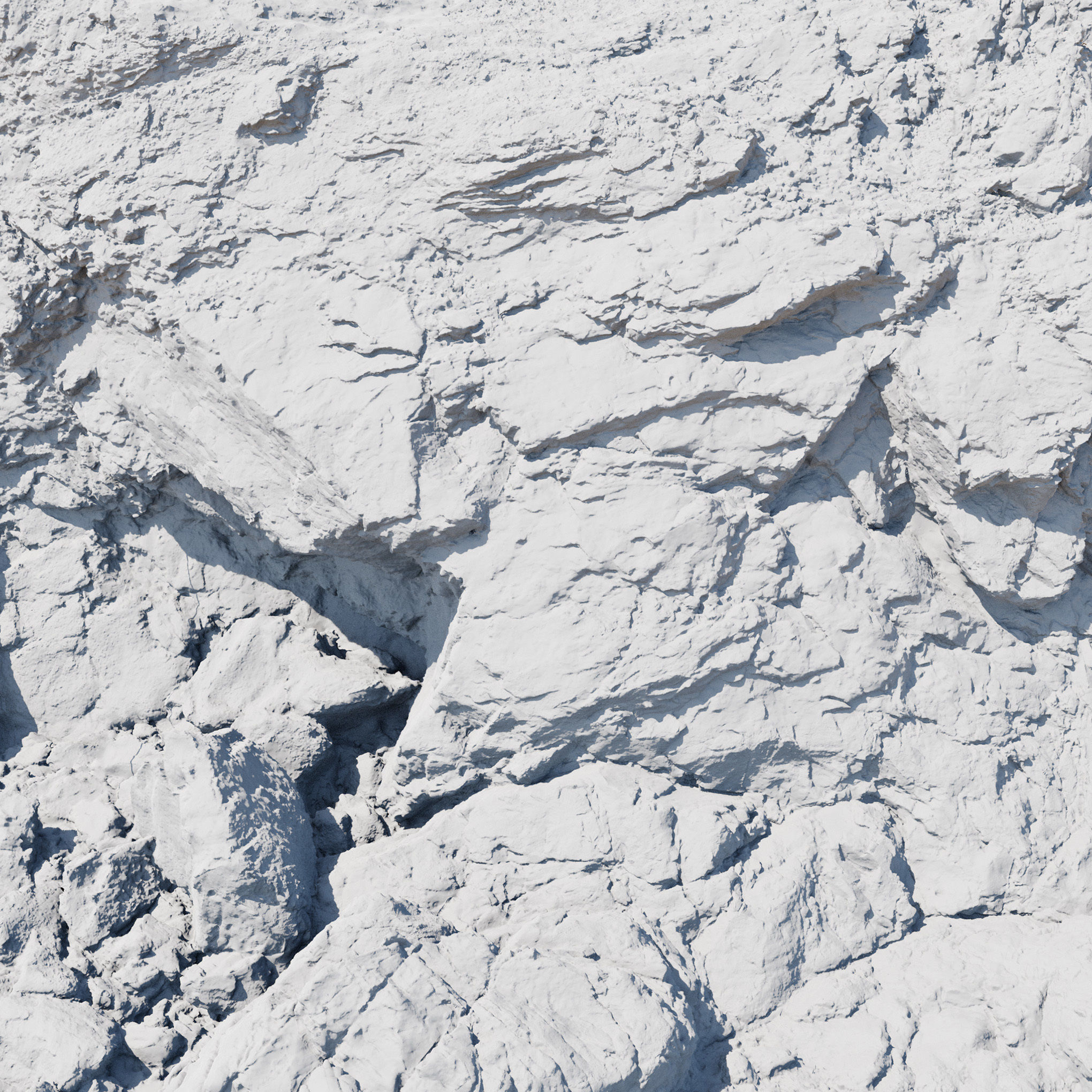 Large Coast Line Cliff PBR Scan 04 Low-poly 3D model_15