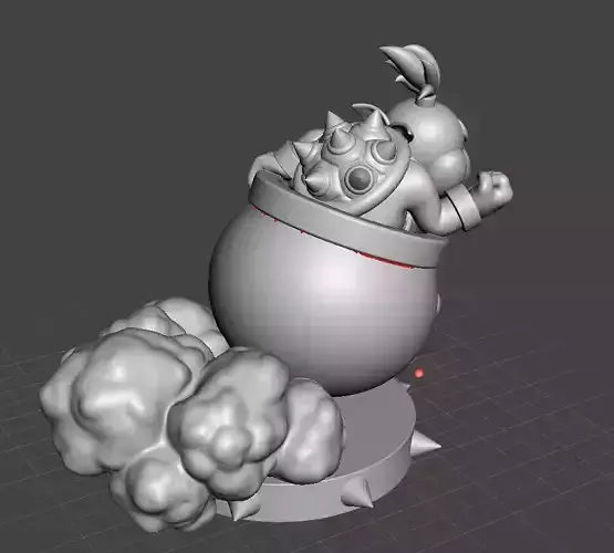 Bowser JR 3D Model  3D print model