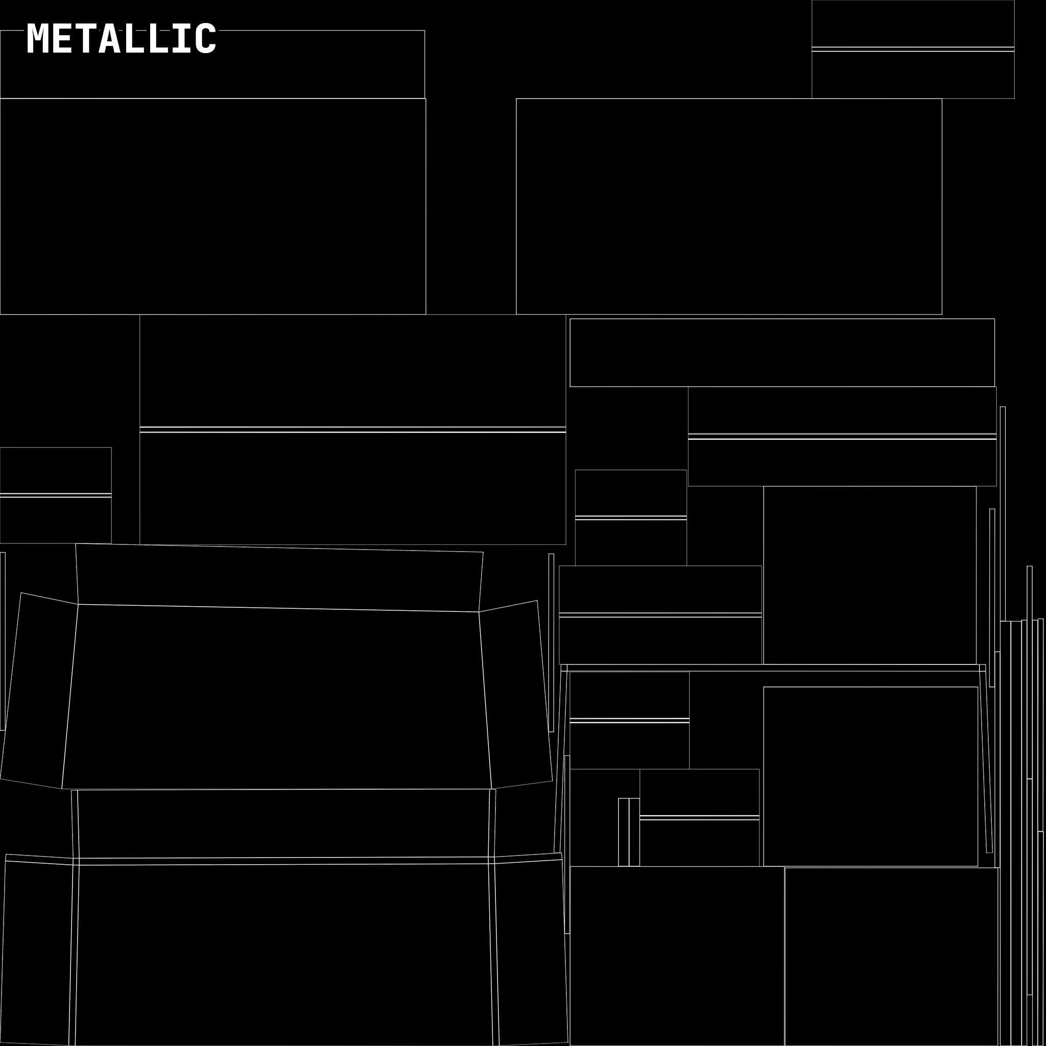 Mid-Century Writing Bureau Desk 1960s Low-poly 3D model_40