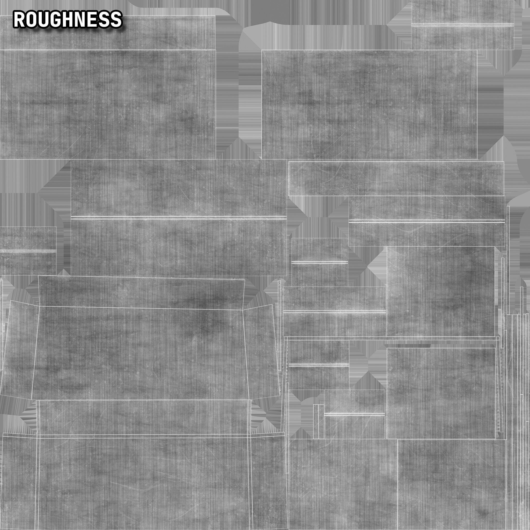 Mid-Century Writing Bureau Desk 1960s Low-poly 3D model_42