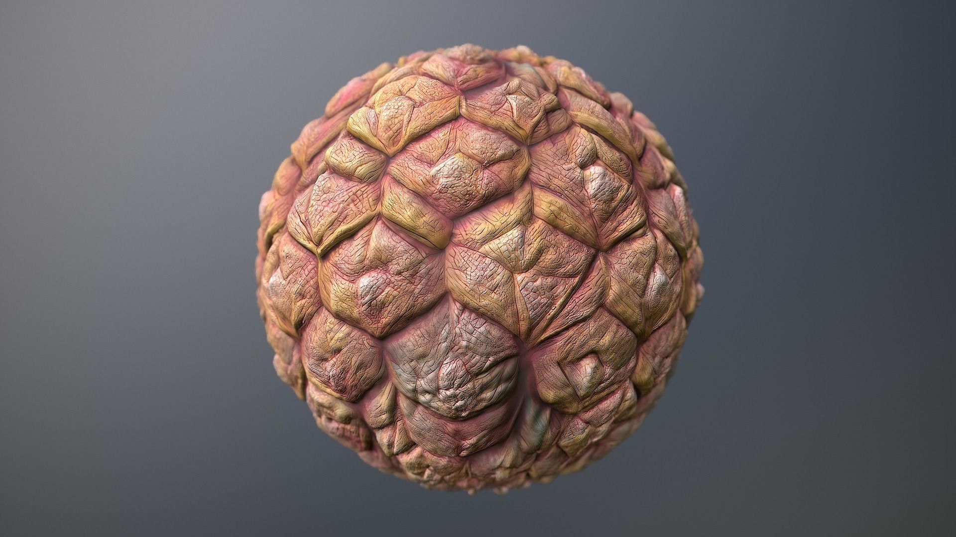 Material Skin Monster 28 Seamless PBR Texture Texture_9