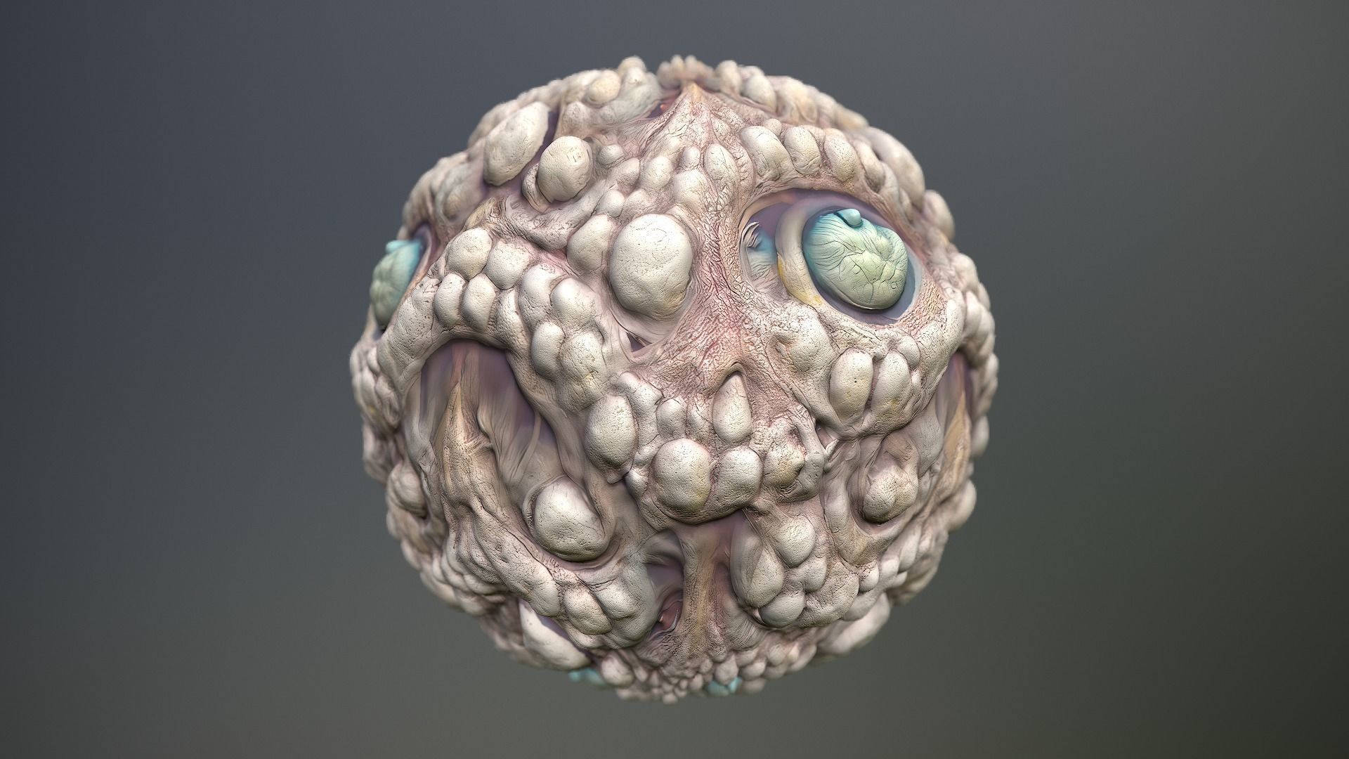 Material Skin Monster 27 Seamless PBR Texture Texture_14