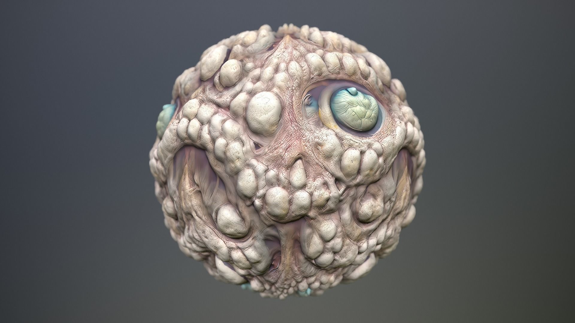 Material Skin Monster 27 Seamless PBR Texture Texture_12