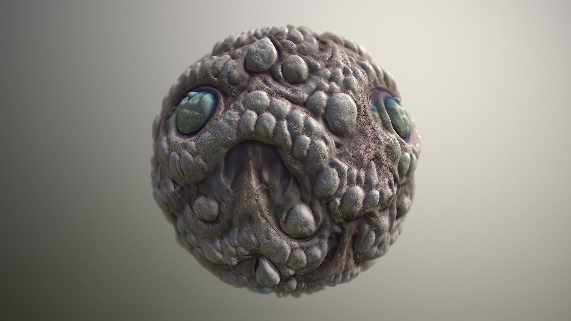 Material Skin Monster 27 Seamless PBR Texture Texture_17
