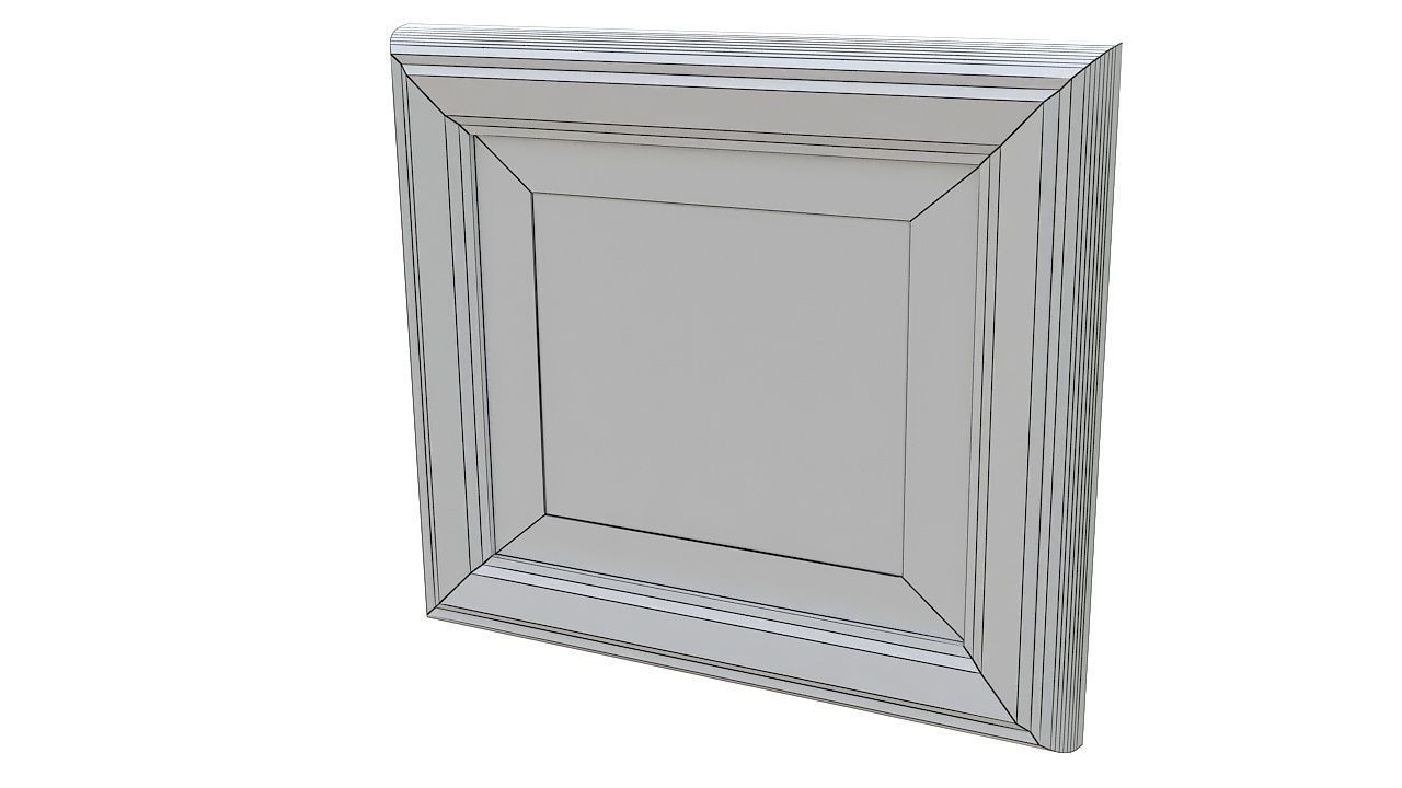 Painting 2 of tree in frame 3D model_7