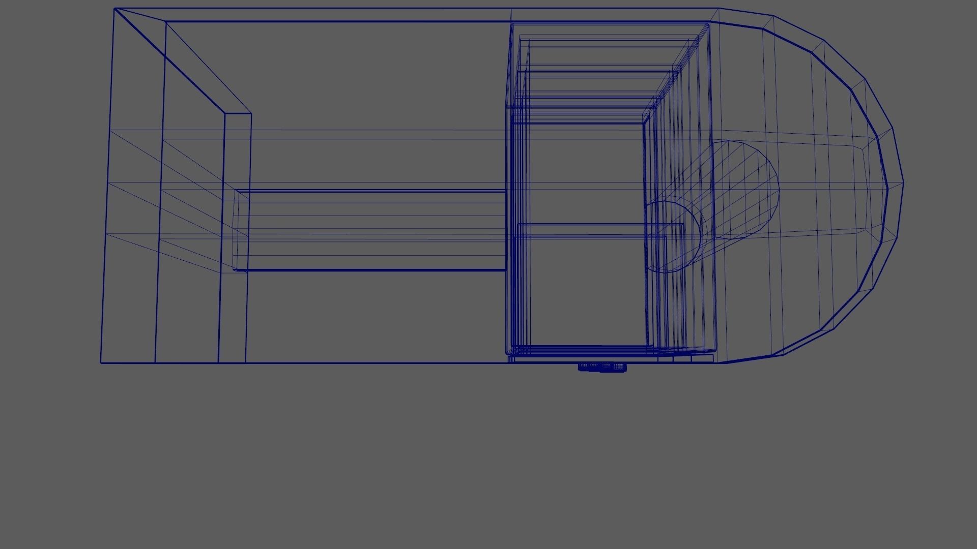 Art Deco Coromandel and Walnut Desk 1930s Low-poly 3D model_15