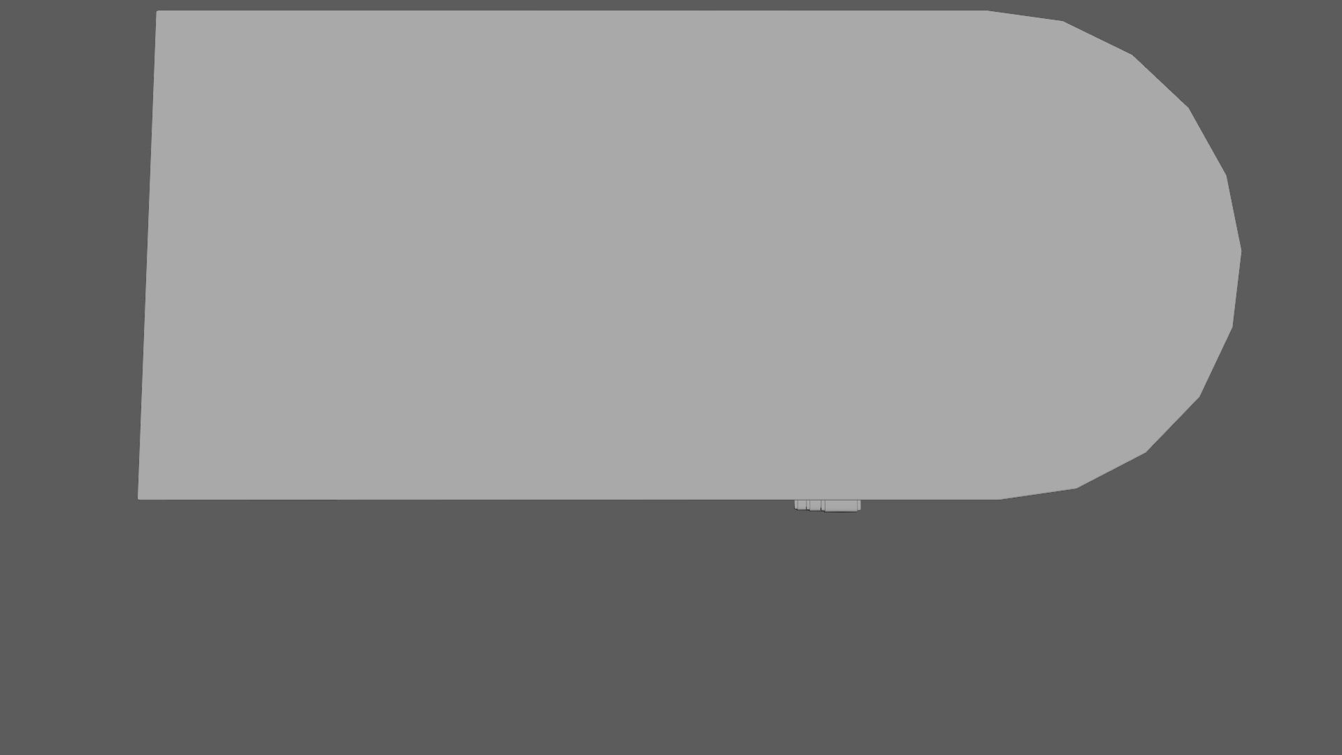 Art Deco Coromandel and Walnut Desk 1930s Low-poly 3D model_11