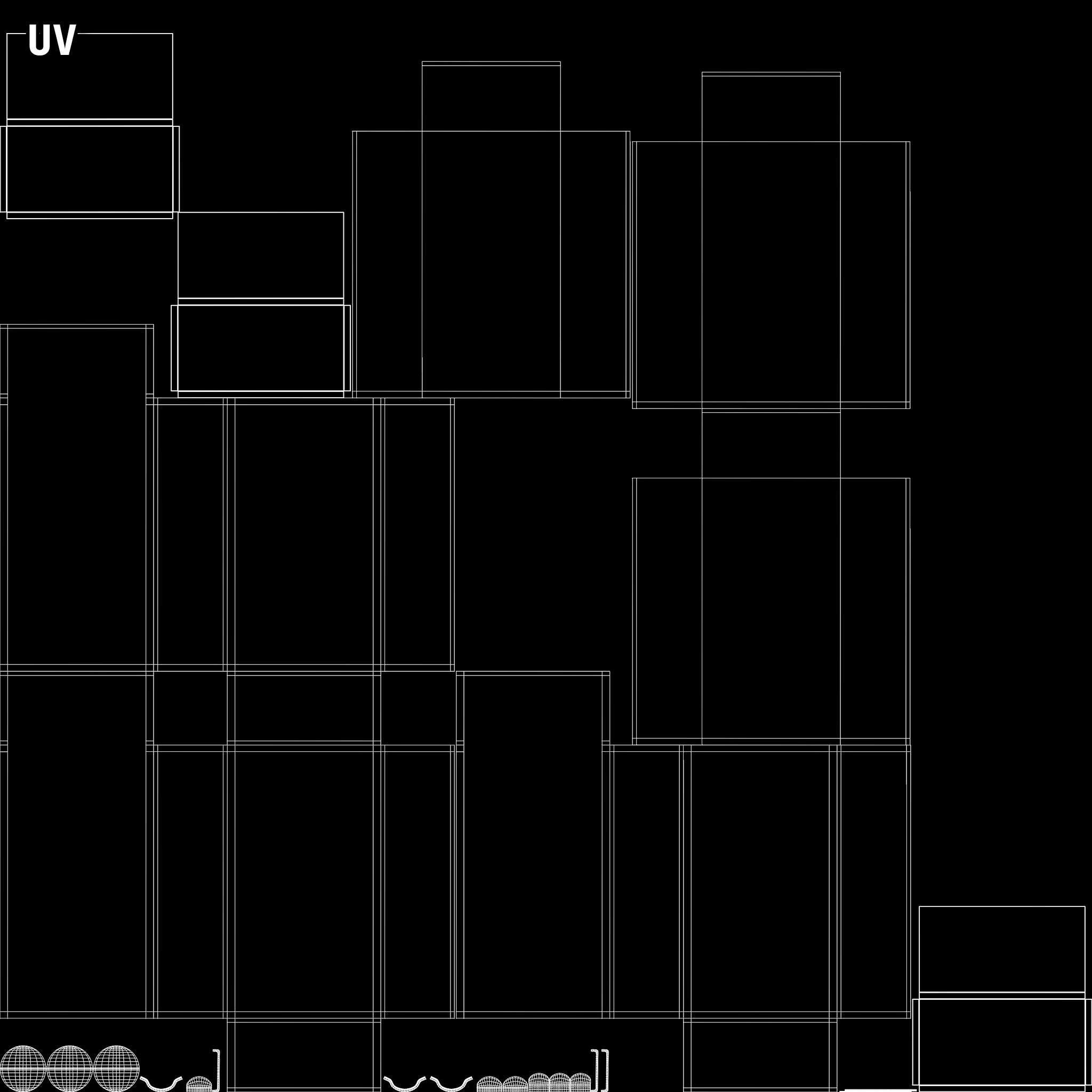 Art Deco Coromandel and Walnut Desk 1930s Low-poly 3D model_44