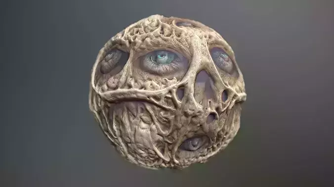 Material Skin Monster 26 Seamless PBR Texture Texture