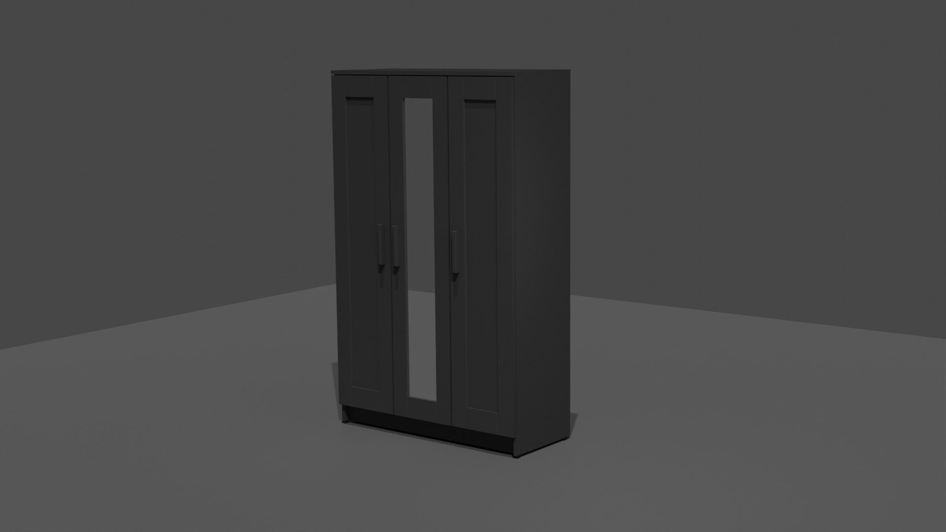 wardrobe cabinet 3D model_2